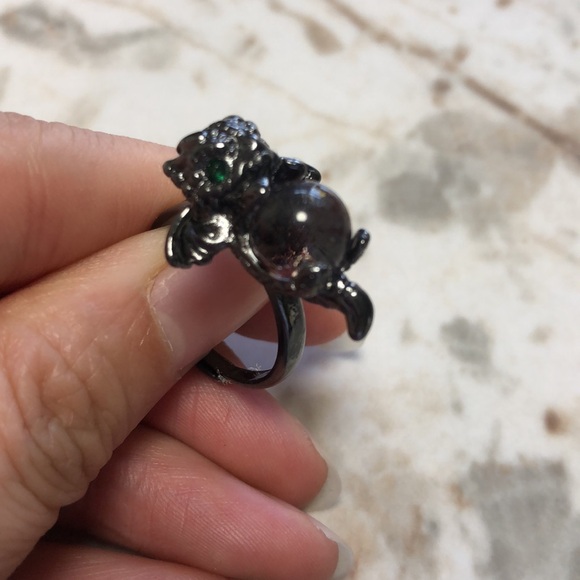 dragon ring with red phantom crystal - Picture 3 of 5